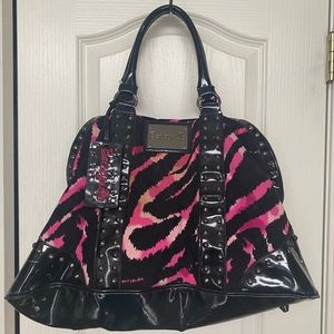 Betsey Johnson Zebra Print Duffle Bag
